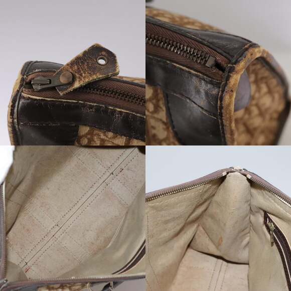 DIOR Trotter Canvas Hand Bag Brown - Picture 11 of 12